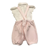 Colori Chiari Completo 2 Pezzi Camicia-Salopette Rosa Per Neonata