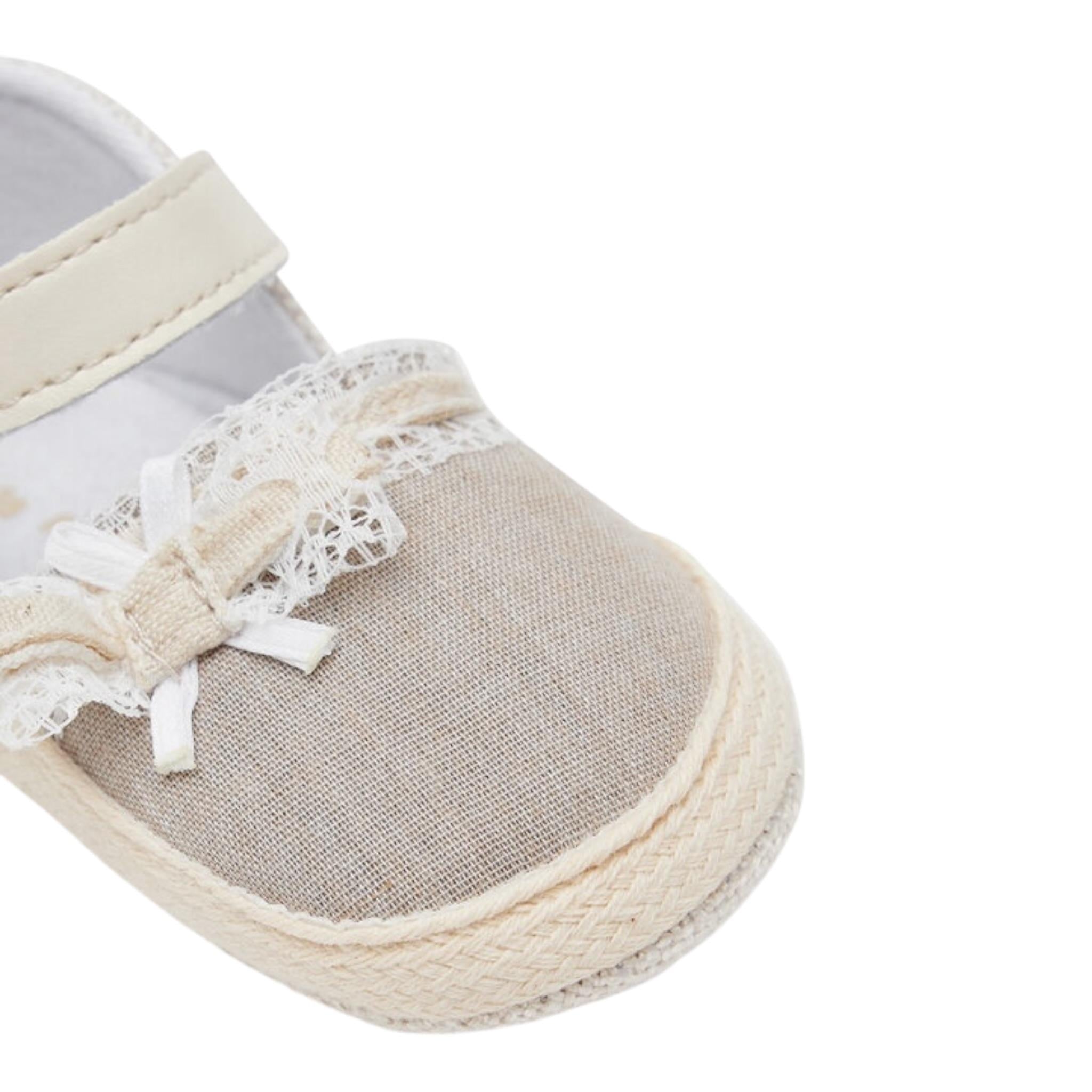 Mayoral Sandali tinta unita con Strappo Beige per Neonata 9901 BEIGE MAYORAL 