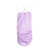 Twinset Abito Tinta Unita A Bretelle per Bambina 251GJ2450X LILLA TWINSET 