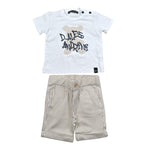 Daniele Alessandrini Completo 2 Pezzi T-Shirt-Bermuda Bianco per Neonato 1548 BIANCO DANIELE ALESSANDRINI 