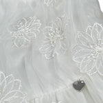 Alice Pi Abito Cerimonia Tinta Unita con Tulle per Bambina 2209 BIANCO ALICE PI 