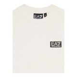 Emporio Armani T-Shirt Girocollo Tinta Unita con Logo per Bambino 7B000093 BIANCO EMPORIO ARMANI 