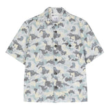 C.P. Company Camicia Mezza Manica Tinta Unita Con Fantasia Bianco Per Bambino
