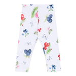 Monnalisa Leggins Tinta Unita con Stampa per Bambina 11E414 BIANCO MONNALISA 