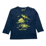 LOSAN shirt girocollo tinta unita con stampa in contrasto Blu per Neonato LLKBAP0303 BLU LOSAN 