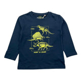 LOSAN shirt girocollo tinta unita con stampa in contrasto Blu per Neonato LLKBAP0303 BLU LOSAN 