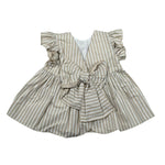 Le Bebe Top Giromanica Tinta Unita Fantasia A Righe per Neonata LBG5824 BEIGE LE BEBE 