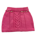 JANICE gonna tinta unita con perle Rosa per Neonata JN628N ROSA JANICE 