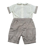 Pure Firenze Completo 2 Pezzi Camicia-Bermuda Beige per Neonato PC03308 BEIGE PURE FIRENZE 
