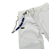 Daniele Alessandrini Pantalone tinta unita con Girovita Regolabile Bianco per Neonato 1295P0869 BIANCO DANIELE ALESSANDRINI 