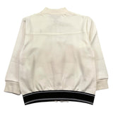 CESARE PACIOTTI felpa con zip tinta unita con logo Panna per Bambino MFP5351B PANNA CESARE PACIOTTI 