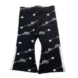 MARC ELLIS pantalone modello a zampa tinta unita logato Nero per Neonata JMNPT00182XX NERO MARC ELLIS 