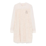 MISS BLUMARINE abito manica lunga tinta unita Avorio per Bambina IF4066 AVORIO MISS BLUMARINE 