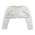 Barcellino Coprispalle Tinta Unita In Filo per Bambina 120821 BIANCO BARCELLINO 