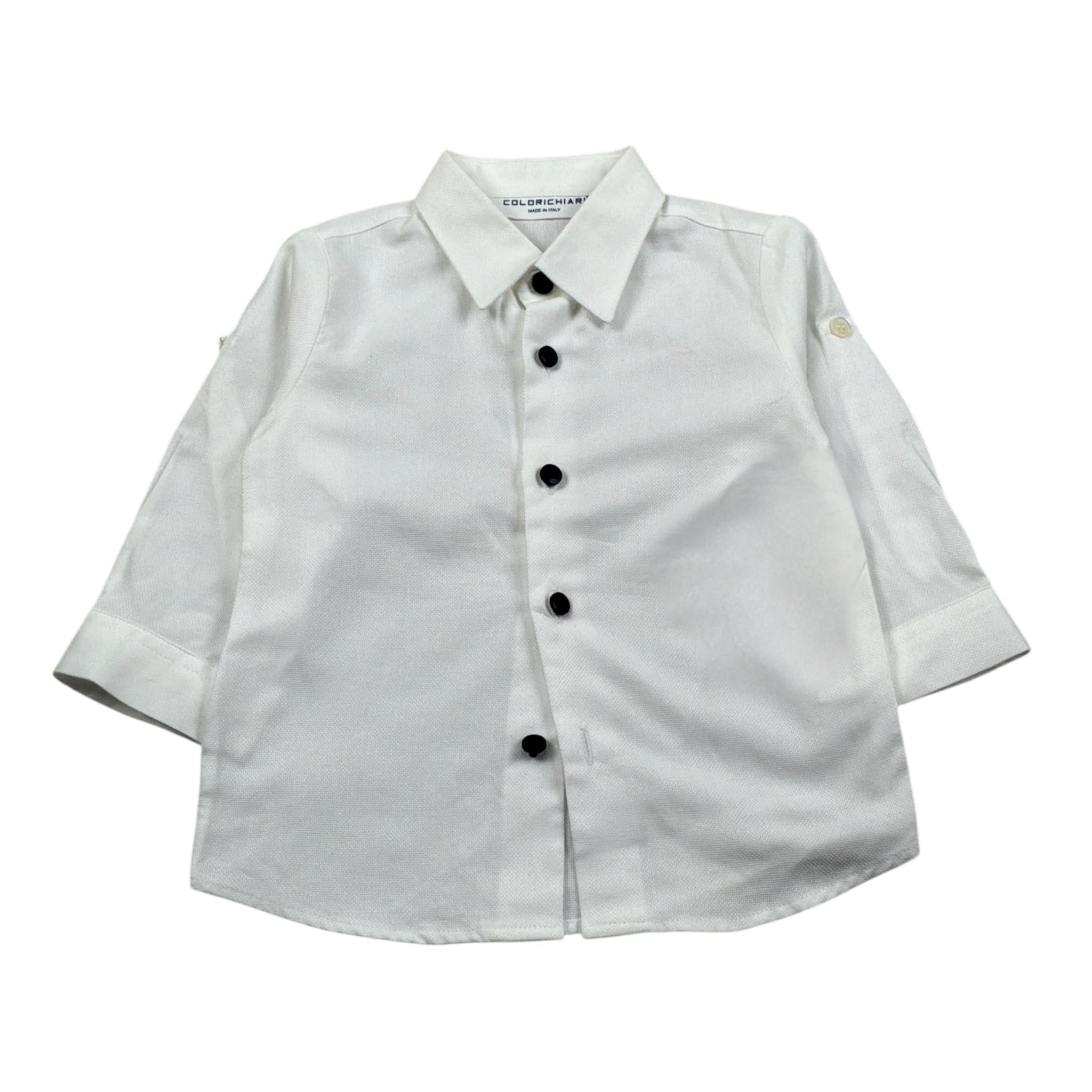 Colori Chiari Camicia Manica Lunga tinta unita Bianco per Neonato CLRC BIANCO COLORI CHIARI 