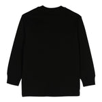 DIESEL shirt girocollo tinta unita con logo Nero per Bambino J02016 NERO DIESEL 