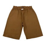 Please Bermuda Tinta Unita con Elastico In Vita per Bambino RE49300B73 MARRONE PLEASE 