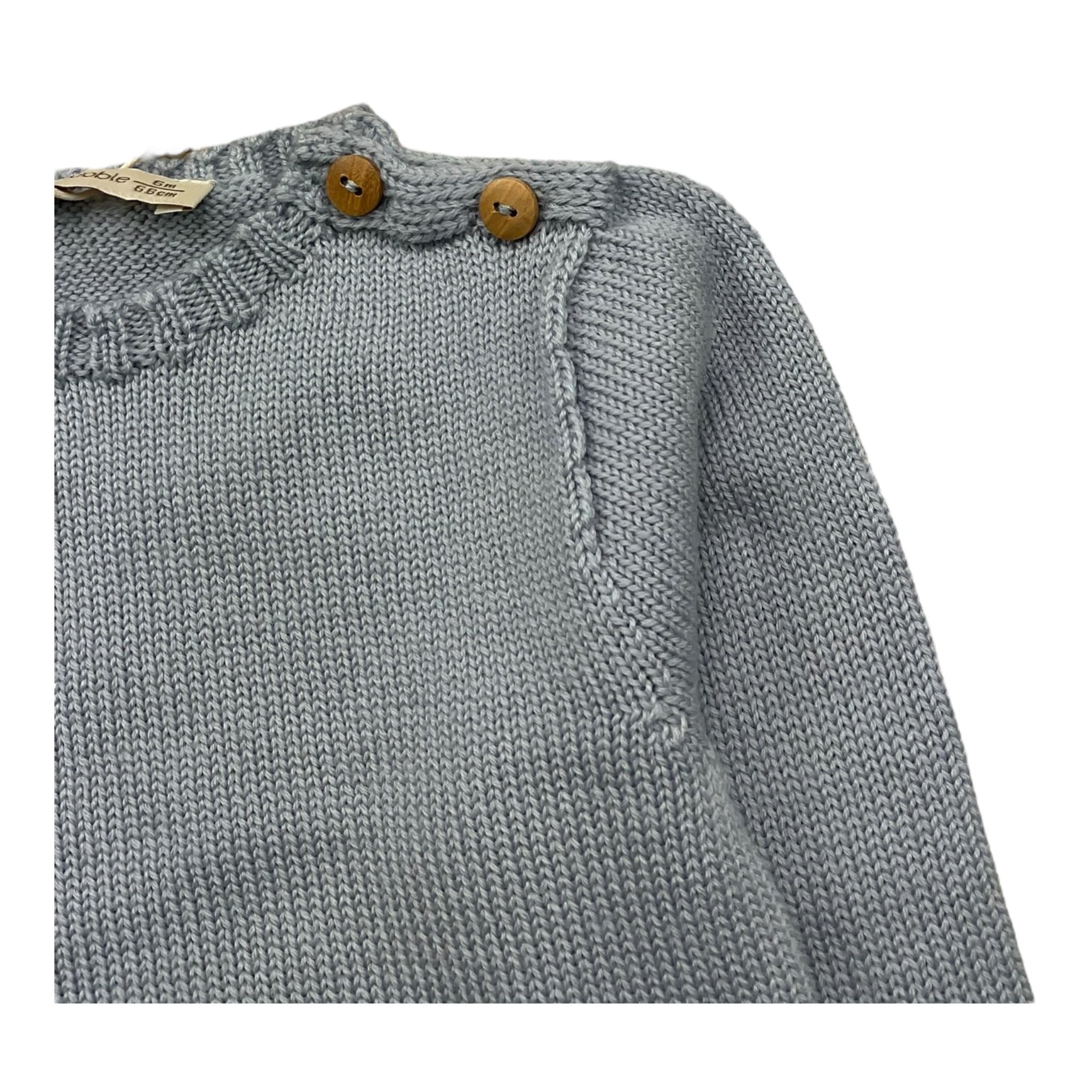 WEDOBLE maglia tinta unita con bottoni Azzurro per Neonato I2405301 AZZURRO WEDOBLE 