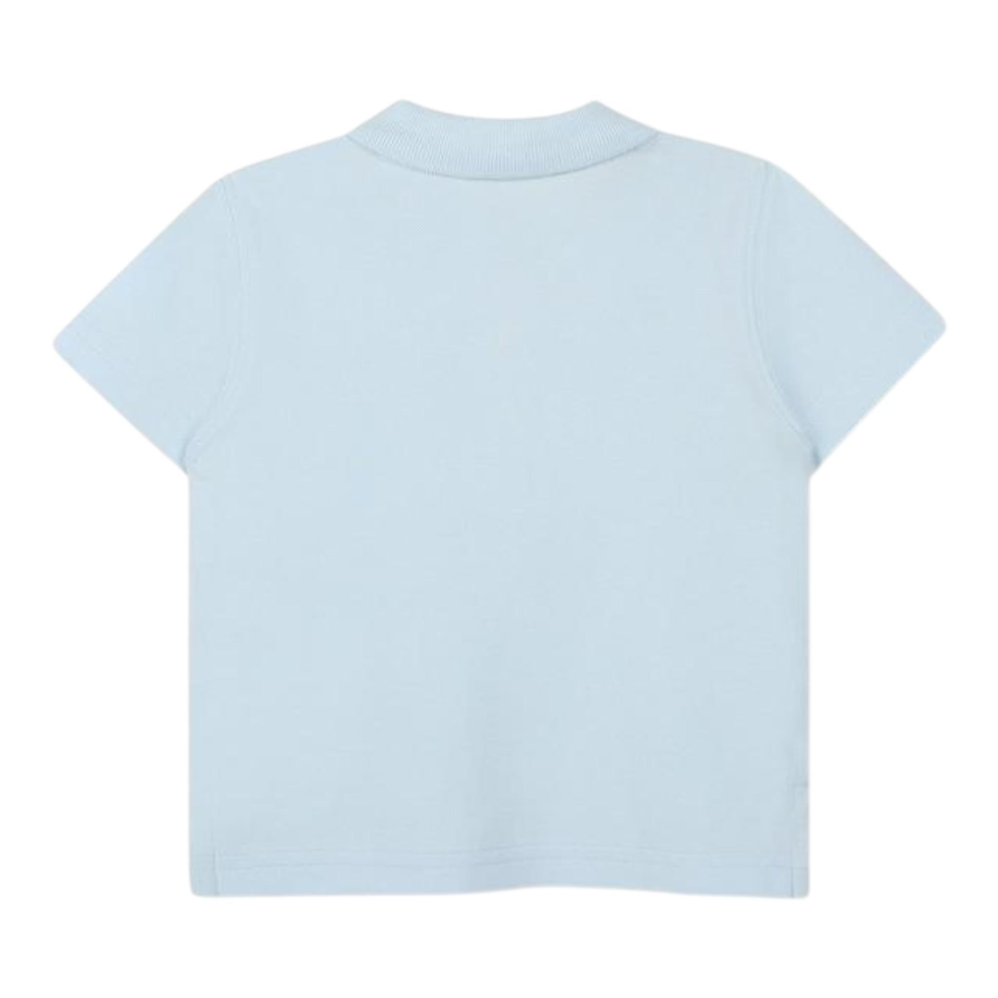 Timberland Polo Mezza Manica Tinta Unita con Logo per Bambino T60437 AZZURRO TIMBERLAND 