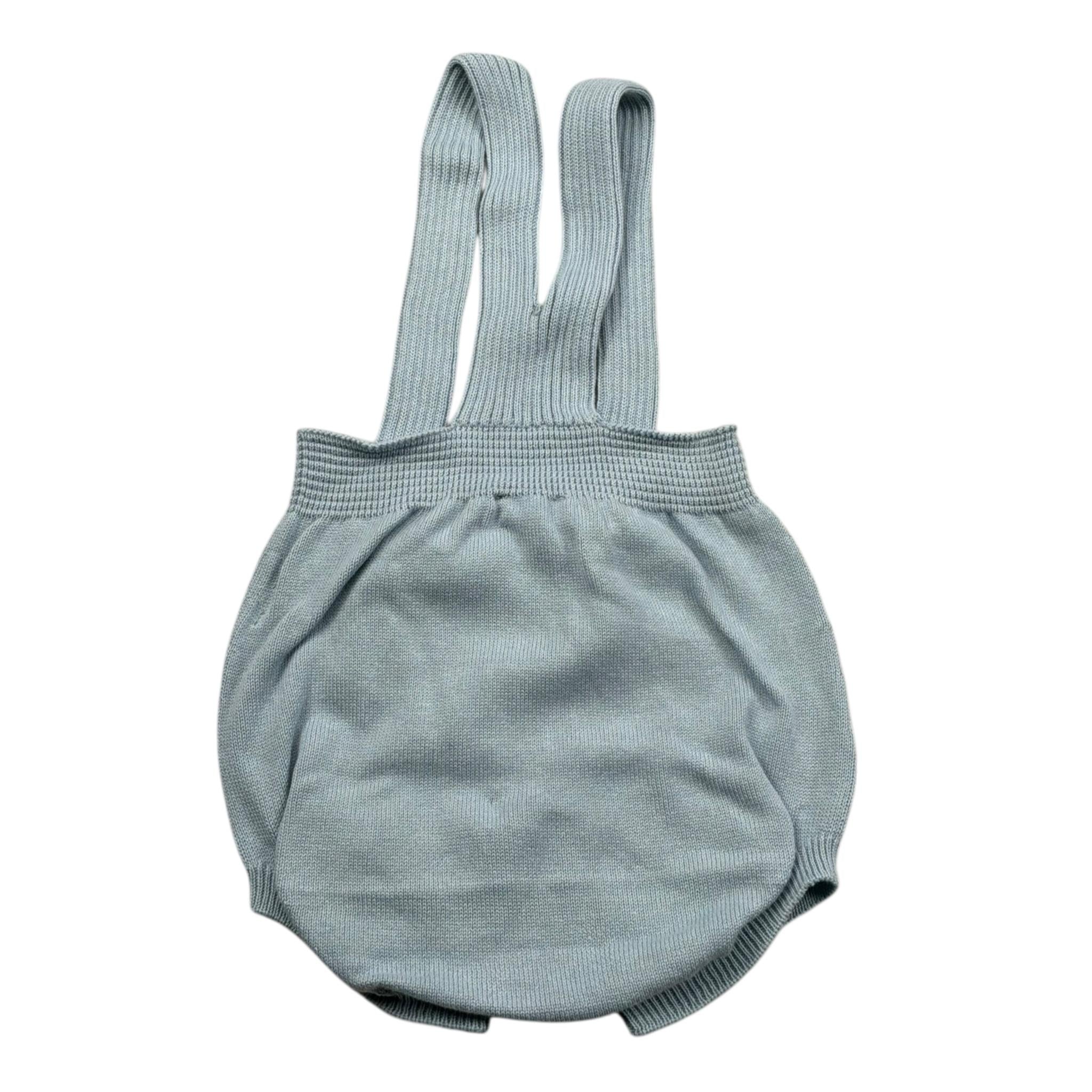 Wedoble Pagliaccetto Tinta Unita con Ricami per Neonato V2503305A AZZURRO WEDOBLE 