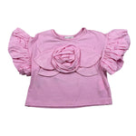 Miss Grant T-Shirt Girocollo tinta unita Rosa per Bambina MG0733 ROSA MISS GRANT 