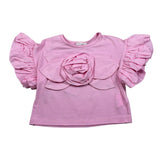 Miss Grant T-Shirt Girocollo tinta unita Rosa per Bambina MG0733 ROSA MISS GRANT 