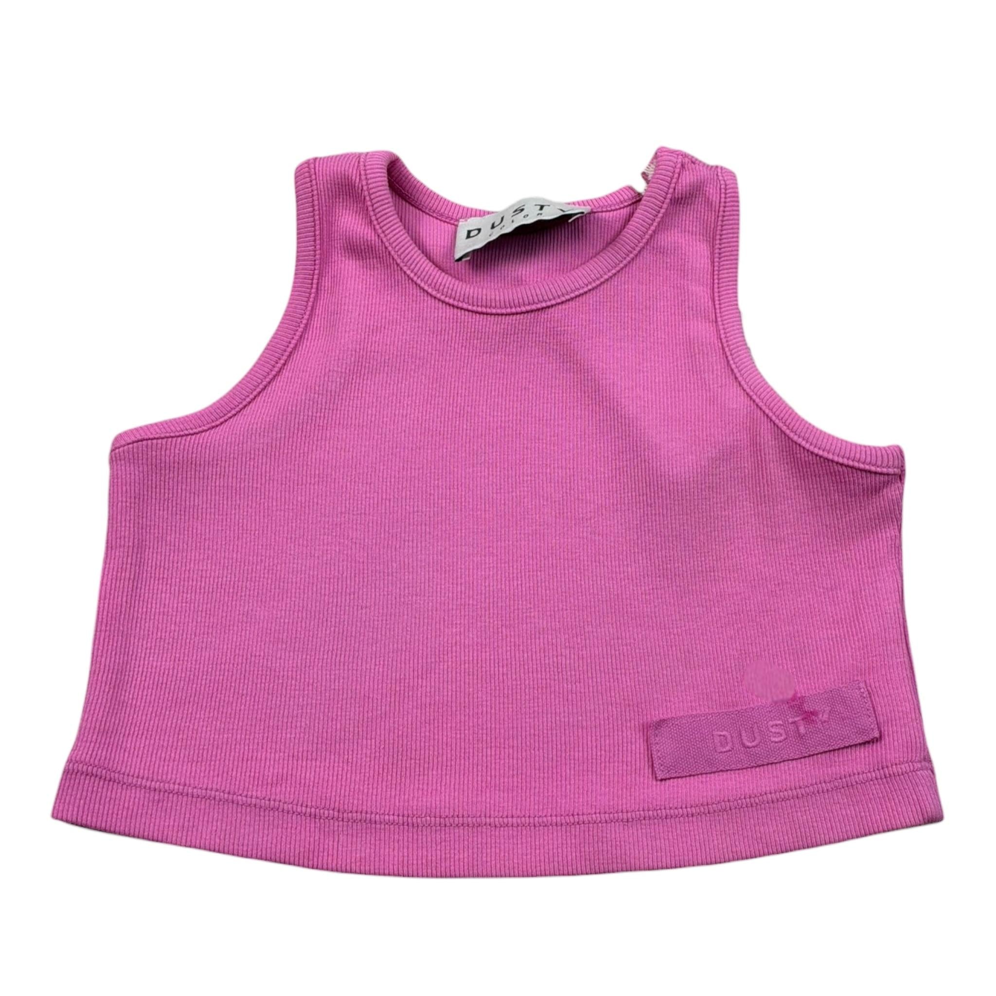 Dusty Color Top Giromanica Tinta Unita per Bambina DJWS5010CN FUXIA DUSTY COLOR 