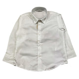 MANUEL RITZ camicia manica lunga tinta unita con ricam logo sul colletto Bianco per Bambino MR2265 BIANCO MANUEL RITZ 