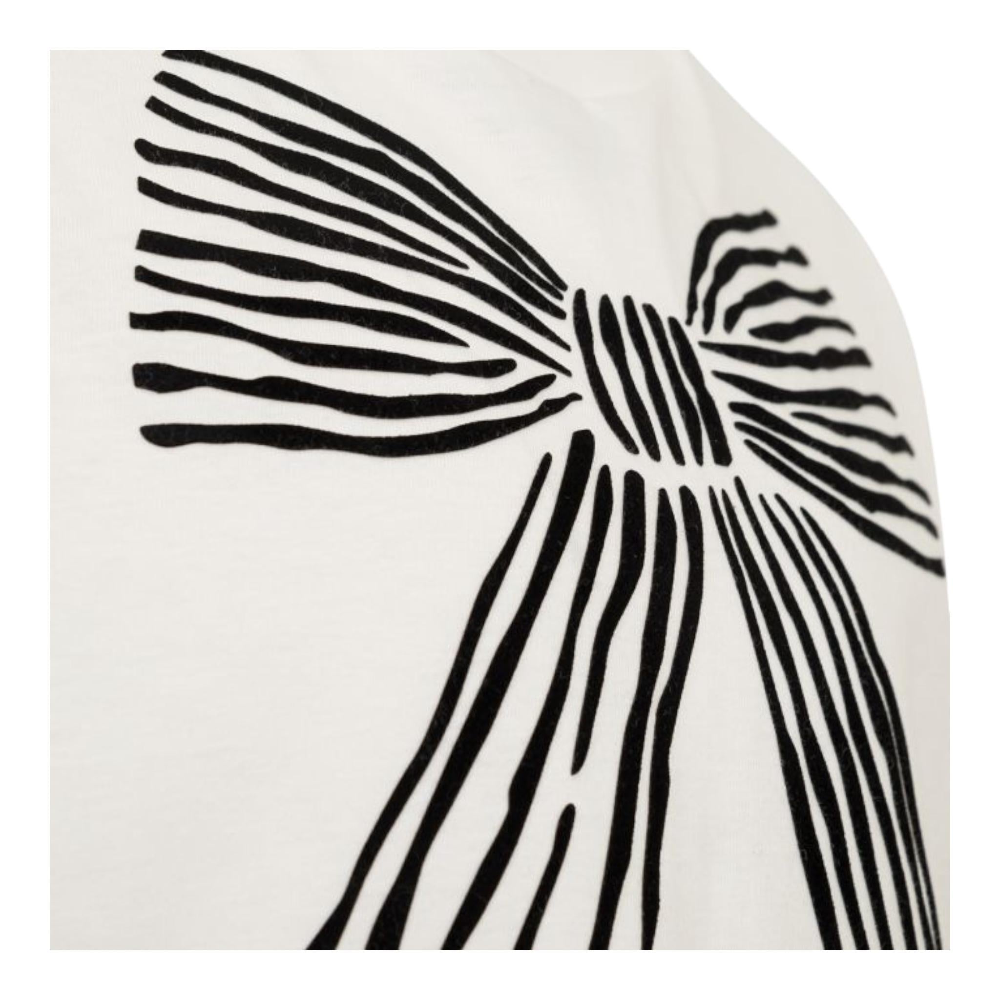 Simonetta T-Shirt Girocollo Tinta Unita con Stampa per Bambina SW8A01 BIANCO SIMONETTA 