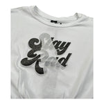 Naice T-Shirt Girocollo Tinta Unita Modello Crop per Bambina 27190 BIANCO NAICE 