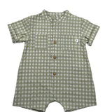Teddy E Minou Pagliaccetto Mezza Manica Tinta Unita con Stampa per Neonato E25TU047C3159 VERDE TEDDY E MINOU 