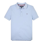Tommy Hilfiger Polo Mezza Manica Tinta Unita per Neonato KB0KB091033 AZZURRO TOMMY HILFIGER 