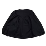 MARIUCCIA camicia manica lunga tinta unita con fiocco in contrasto Nero per Bambina CMMRIR NERO MARIUCCIA 