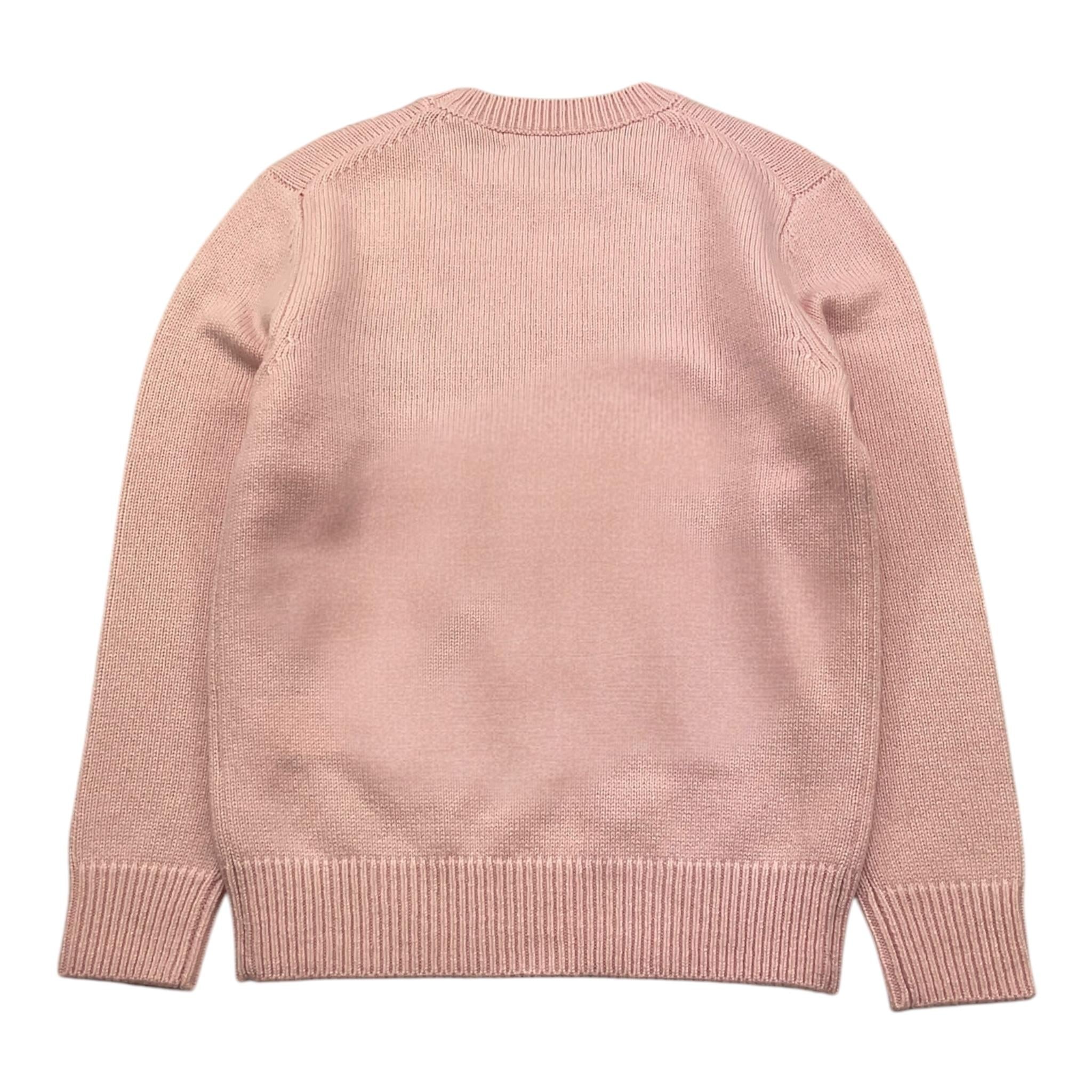 SAINT BARTH maglia tinta unita girocollo con stampa Rosa per Bambina PUPPY ROSA SAINT BARTH 