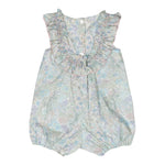 Tartine Et Chocolat Pagliaccetto Tinta Unita con Fantasia Fiori per Neonata TY33020 BIANCO TARTINE ET CHOCOLAT 