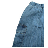 J.O. Milano Bermuda tinta unita In Denim Azzurro per Bambino 574N1 AZZURRO J.O. MILANO 