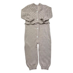 Le Bebe Tutina Manica Lunga Tinta Unita con Trafori per Neonata LBG6267 BEIGE LE BEBE 