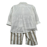 Marlu' Completo 3 Pezzi Camicia-Pantalone-Papillon per Neonato ES2971 PANNA MARLU' 