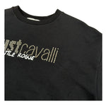 Just Cavalli Felpa Chiusa Girocollo Tinta Unita Modello Crop per Bambina JGP26174FE NERO JUST CAVALLI 