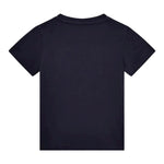 Guess T-Shirt Girocollo Tinta Unita con Stampe per Bambino N5RI23K8HM4X BLU GUESS 