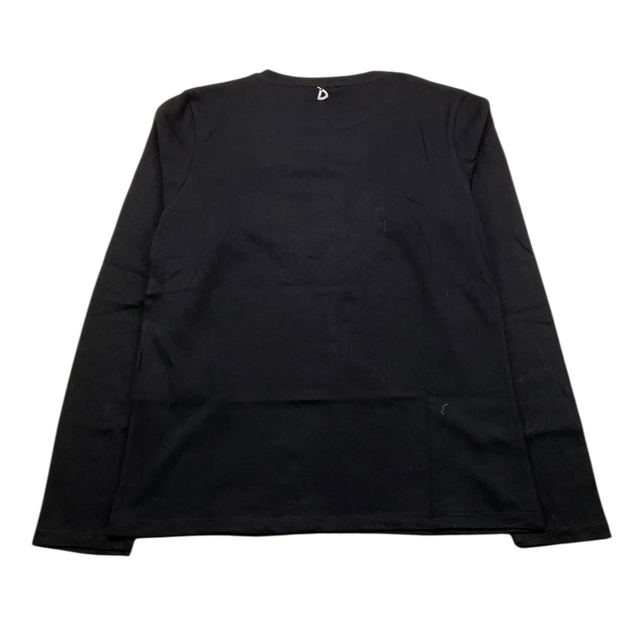 DIXIE shirt girocollo tinta unita con stampe in contrasto Nero per Bambina LB38030G42 NERO DIXIE 