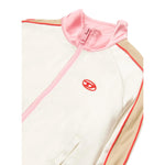 Diesel Felpa con Zip Tinta Unita per Bambina J02184 BIANCO DIESEL 