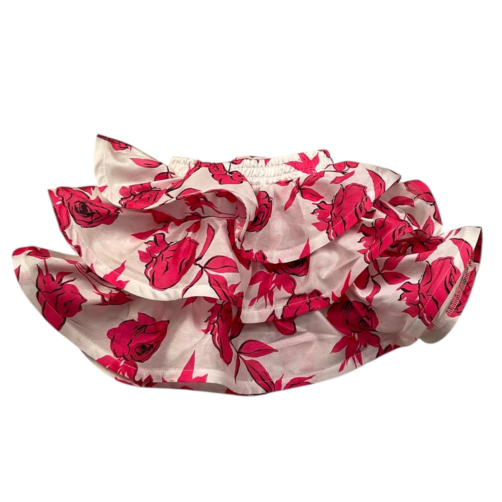 Miss Grant Gonna Stampa Fantasia per Neonata MG1217 BIANCO MISS GRANT 