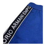 Emporio Armani Bermuda Tinta Unita con Profili Logati per Bambino 3R4SJ8 COBALTO EMPORIO ARMANI 