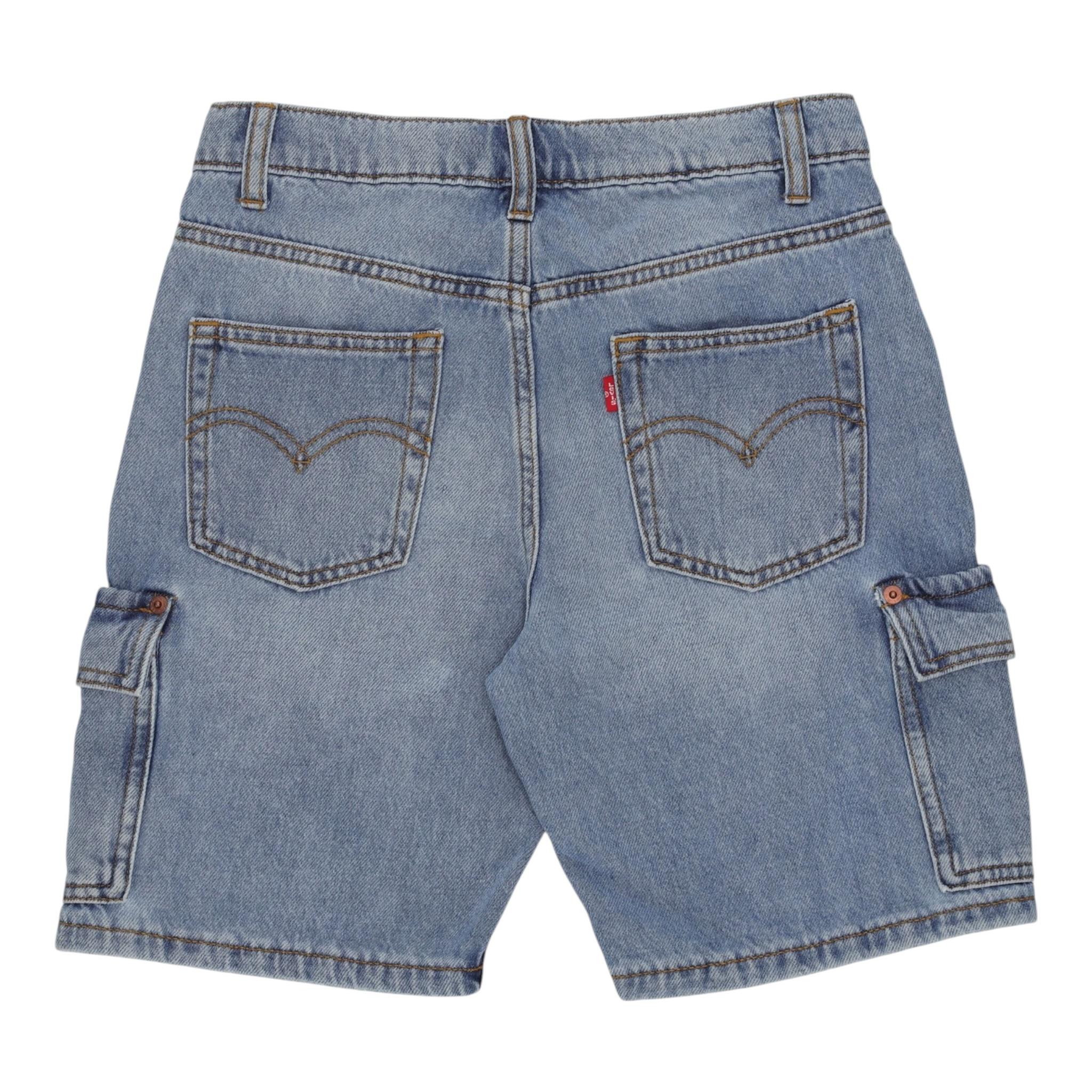 Levi'S Bermuda In Denim Tinta Unita per Bambino 8EM377 AZZURRO LEVI'S 