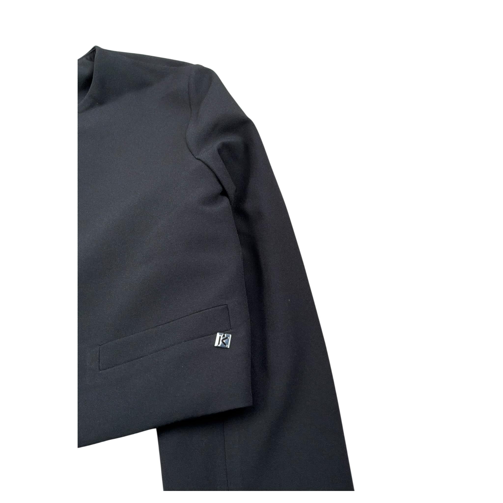 Kocca Giacca Modello Crop Tinta Unita per Bambina JESYSA NERO Kocca 