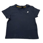 K-Way T-Shirt Girocollo Tinta Unita con Logo per Neonato K4125LW BLU K-WAY 
