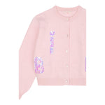 BillIEBLUSH cardigan tinta unita con paillettes Rosa per Neonata U20458N ROSA BillIEBLUSH 