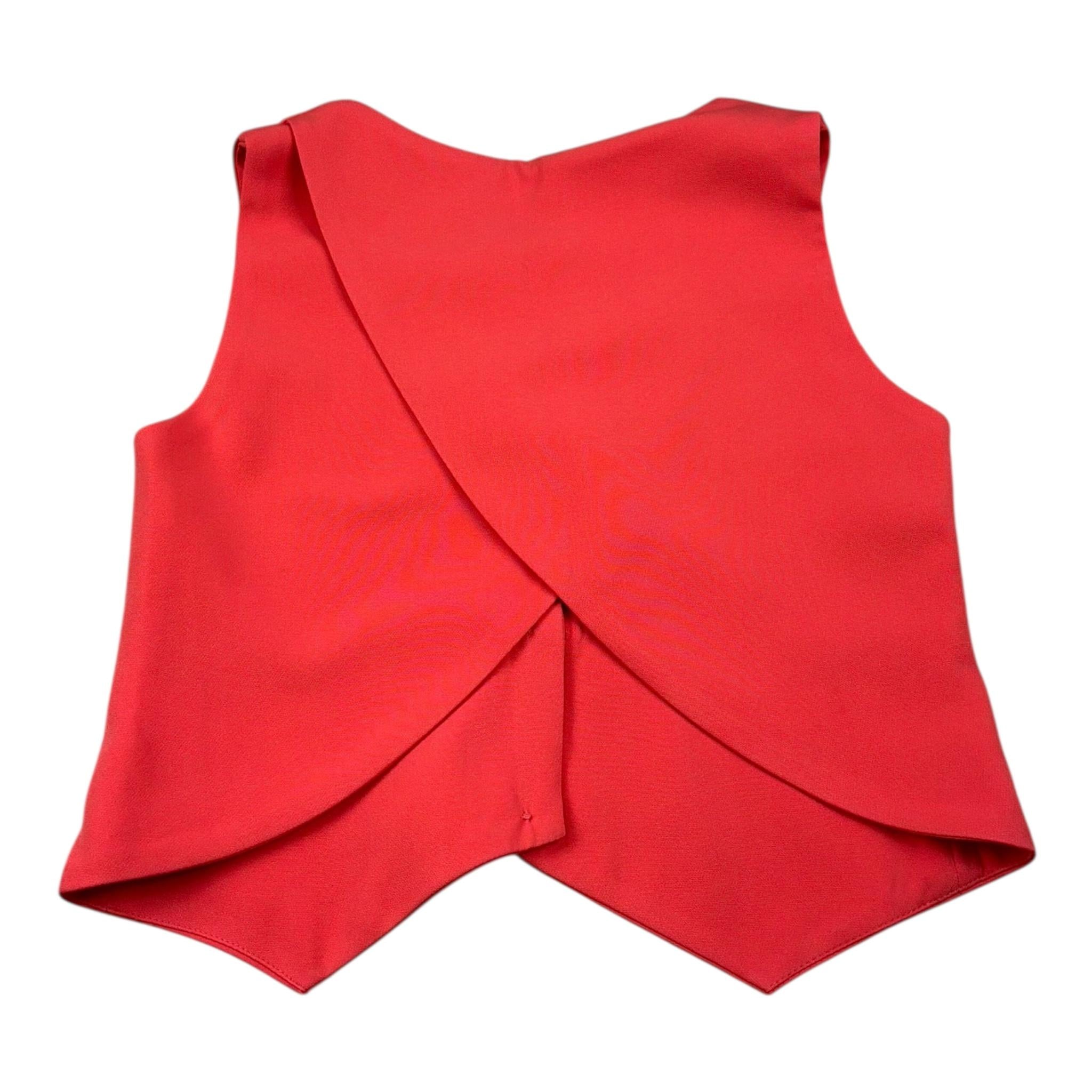 Naice Gilet Tinta Unita con Bottoni per Bambina 27139 CORALLO NAICE 