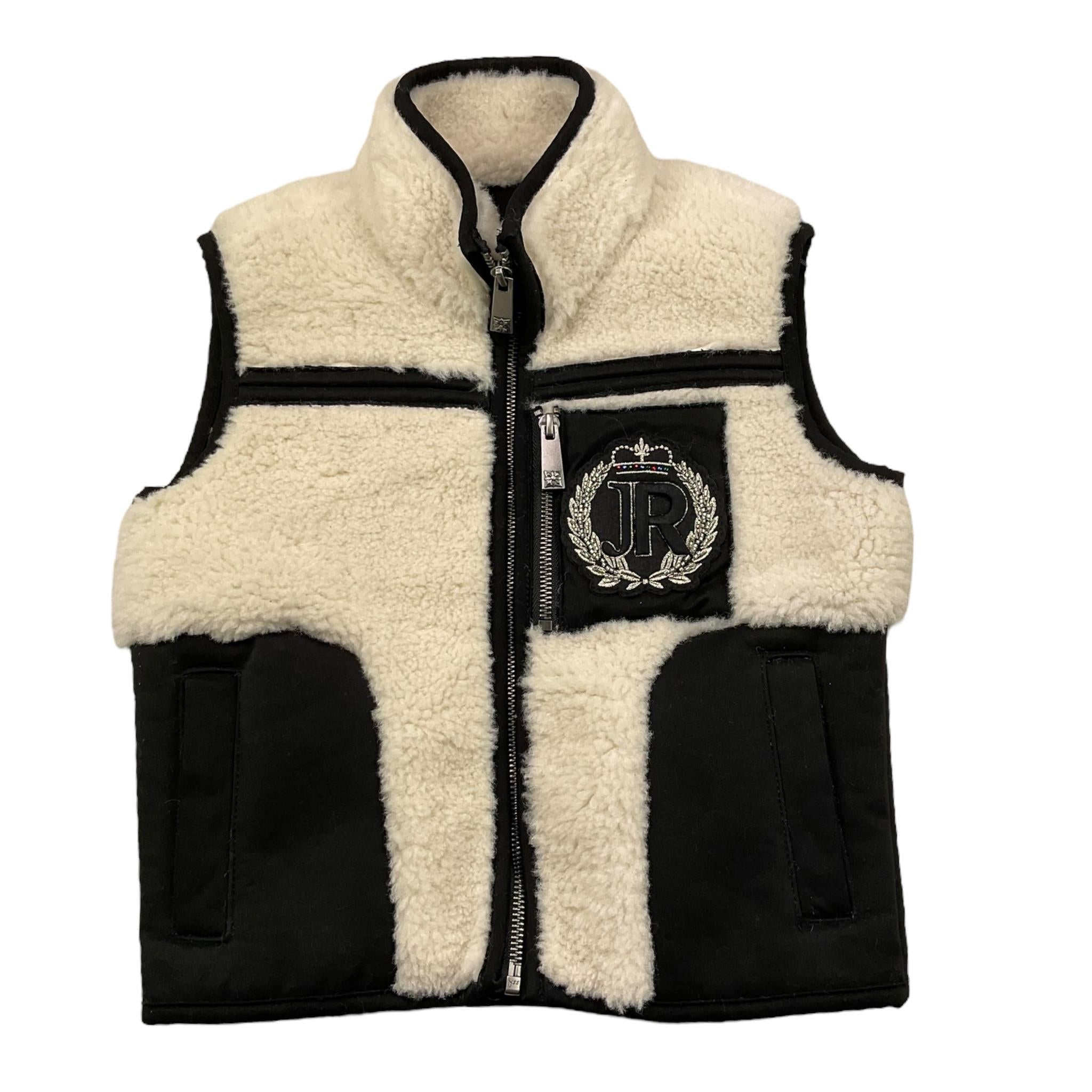 JOHN RICHMOND gilet montone bicolore Nero per Bambino RBA2513GT NERO JOHN RICHMOND 